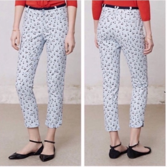 ANTHROPOLOGIE Cartonnier Cherry Charlie Trouser - Picture 12 of 12